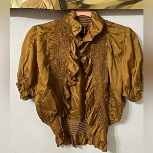 Gold Crop Jacket